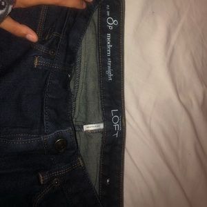 Navy blue ann taylor loft jeans!